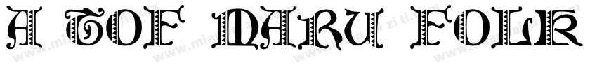 a-tof maru folk pro字体转换
